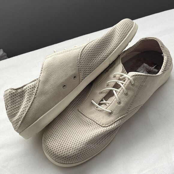 Olukai Waialua Lace Drop-In-Heel Sneaker Shoe Womens Size 9 Ivory Comfort Casual - Picture 11 of 14
